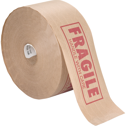 Pre-Printed Gummed Tapes, 76 mm (3") x 137 m (449.475'), Kraft Northern Industrial Supply Inc.
