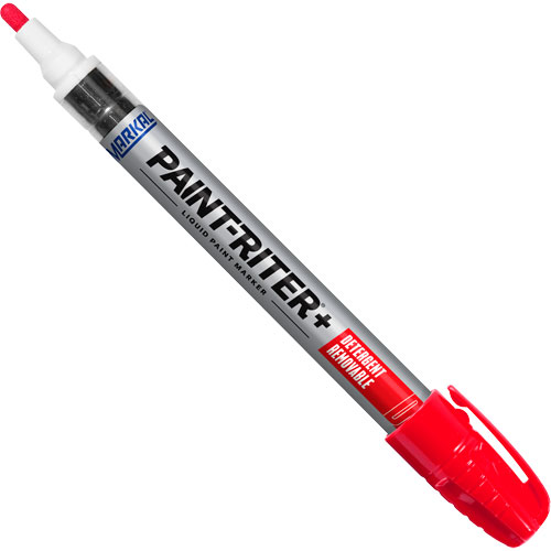 Paint-Riter&reg;+ Detergent Removable Paint Marker, Liquid, Red Northern Industrial Supply Inc.