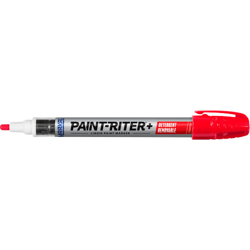 Paint-Riter&reg;+ Detergent Removable Paint Marker, Liquid, Red Northern Industrial Supply Inc.