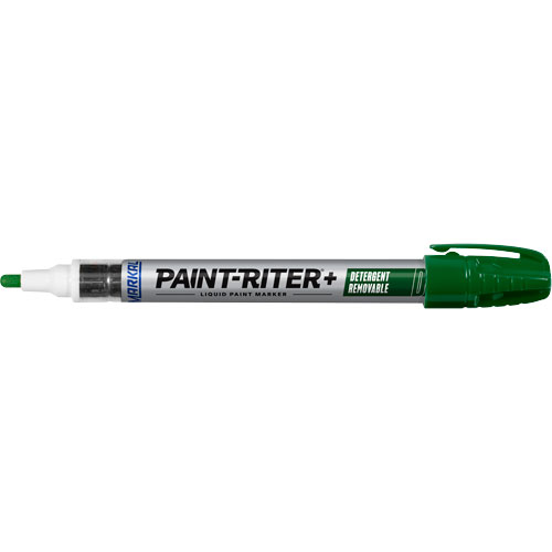 Paint-Riter&reg;+ Detergent Removable Paint Marker, Liquid, Green Northern Industrial Supply Inc.