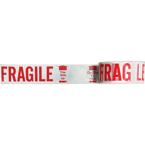 Bilingual Printed Tape – Fragile This Side Up , Red on White Northern Industrial Supply Inc.