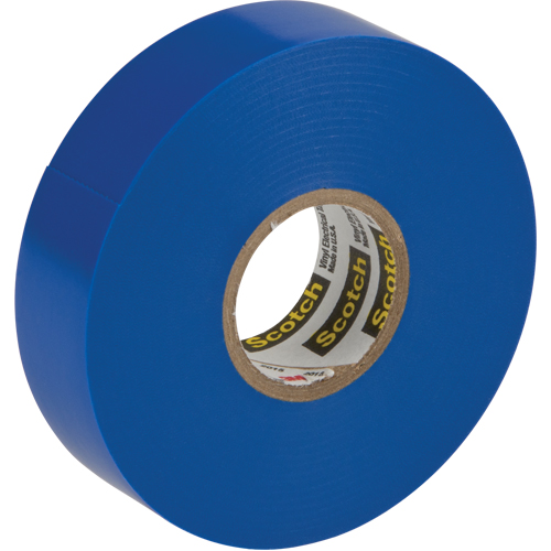 Scotch&reg; 35 Colour Coded Tape, 19 mm (3/4") x 20.1 m (66'), Blue, 7 mils Northern Industrial Supply Inc.
