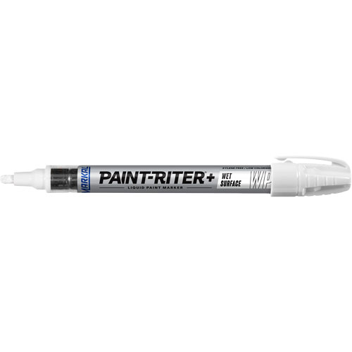 Marqueur &agrave; peinture pour surfaces humides Paint-Riter+, Liquide, Blanc Northern Industrial Supply Inc.