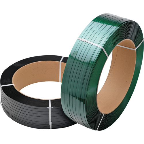 Feuillard vert, Polyester, 3/4" la x 3000' lo, Vert, Calibre Machine Northern Industrial Supply Inc.