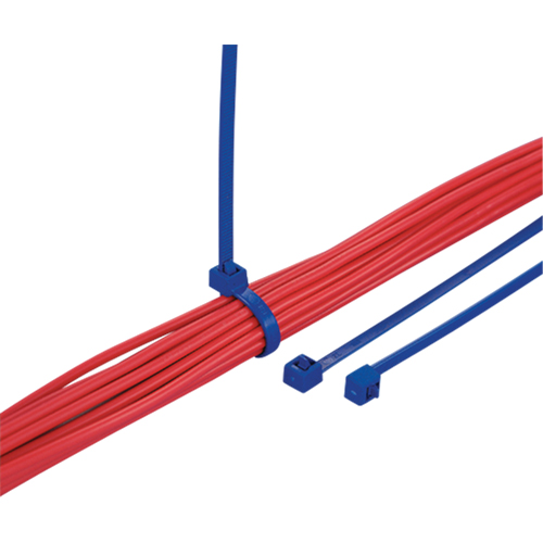 Metal Detectable Cable Ties, 7-9/10" L, 50 lbs. Tensile Strength Northern Industrial Supply Inc.