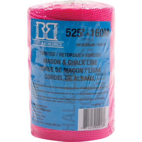 Corde pour maçon/ligne de craie, 525', Nylon Northern Industrial Supply Inc.