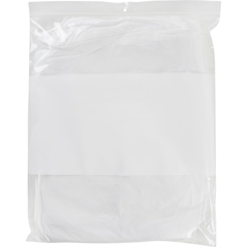 Sacs en poly avec espace inscriptible blanc, Refermable, 15" x 12", 2 mils Northern Industrial Supply Inc.
