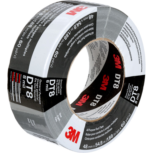 Ruban adh&eacute;sif tout usage DT8, 8 mils, Argent, 48 mm (2") x 55 m (180') Northern Industrial Supply Inc.