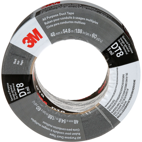 Ruban adh&eacute;sif tout usage DT8, 8 mils, Noir, 48 mm (2") x 55 m (180') Northern Industrial Supply Inc.