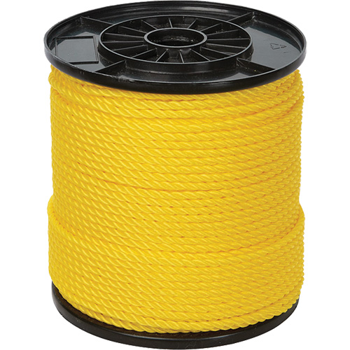 Corde torsad&eacute;e jaune &agrave; trois brins 1/4", Polypropyl&egrave;ne, 550' Northern Industrial Supply Inc.