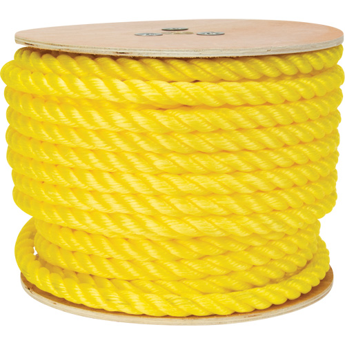 Braided Yellow Rope, Polypropylene, 144' Northern Industrial Supply Inc.