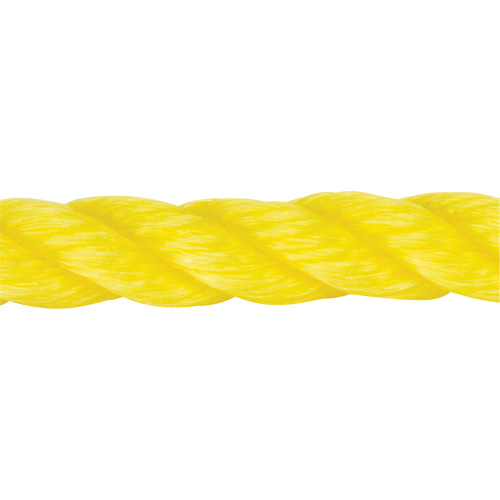 Braided Yellow Rope, Polypropylene, 144' Northern Industrial Supply Inc.