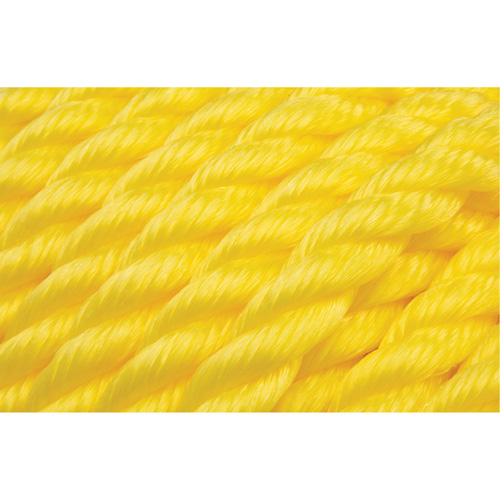 Braided Yellow Rope, Polypropylene, 144' Northern Industrial Supply Inc.