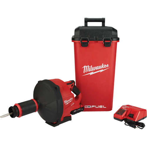 Serpentin de vidange M18 Fuel avec Cable Drive et c&acirc;ble 5/16", &eacute;lectrique, 1/4" x 50'/3/8" x 35' Northern Industrial Supply Inc.