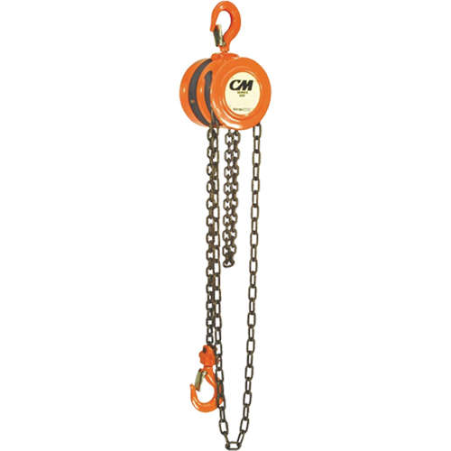 Chain Hoist, 10' Lift, 1000 lbs. (0.5 tons) Capacity, Steel Chain Northern Industrial Supply Inc.