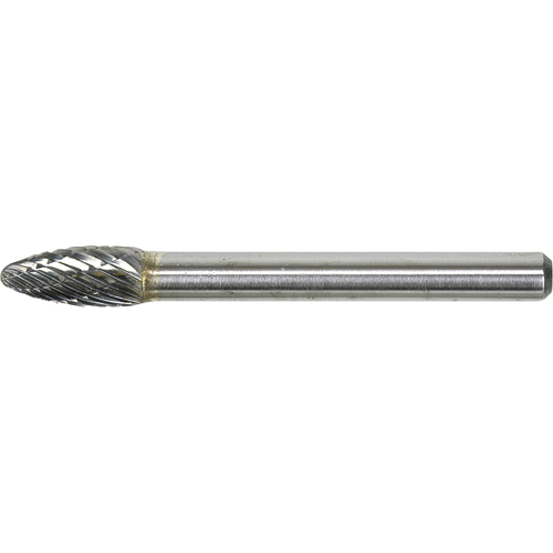 Solid Carbide Burr, SH-1, 1/4" Dia., 1/4" Shank, 5/8" Depth of Cut Northern Industrial Supply Inc.
