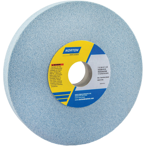 Tool Room Wheel, Type 01, Ceramic Alumina, 7" x 3/4" Northern Industrial Supply Inc.