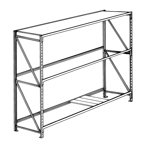 Pronto Bulk Storage Racks - 22-Ga. Shelf Panels, Galvanized Steel, 24" W x 6" D Northern Industrial Supply Inc.