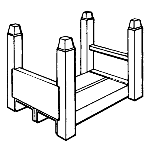 Portable Stacking Racks, 12" W x 16" D, 2500 lbs. Capacity Northern Industrial Supply Inc.