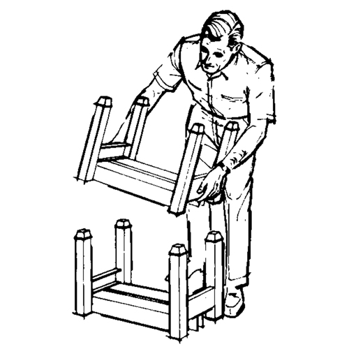 Portable Stacking Racks, 12" W x 16" D, 2500 lbs. Capacity Northern Industrial Supply Inc.