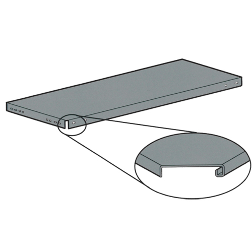 &eacute;tag&egrave;res &agrave; corni&egrave;res perfor&eacute;es - Tablettes, Acier galvanis&eacute;, 36" la x 18" p Northern Industrial Supply Inc.