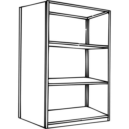 Interlok Shelving Unit, Steel, Boltless, 800 lbs. Capacity, 36" W x 76" H x 24" D Northern Industrial Supply Inc.