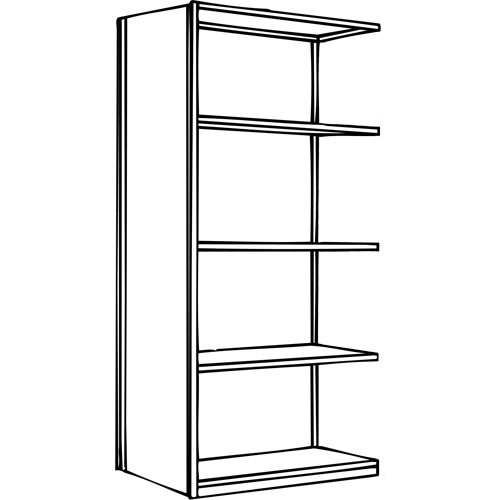 Interlok Shelving Unit, Steel, Boltless, 800 lbs. Capacity, 36" W x 100" H x 24" D Northern Industrial Supply Inc.