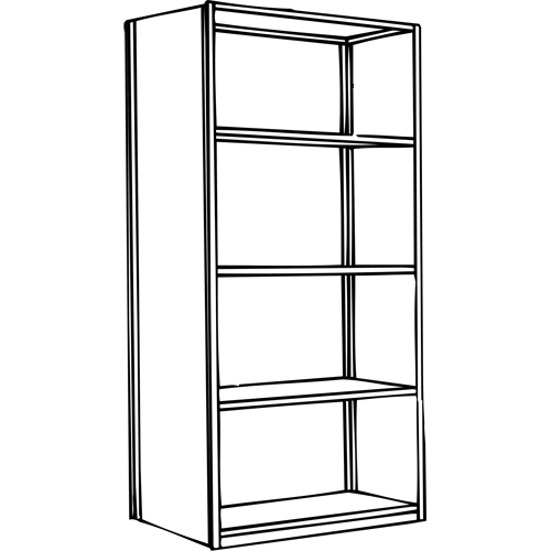 Interlok Shelving Unit, Steel, Boltless, 800 lbs. Capacity, 36" W x 100" H x 24" D Northern Industrial Supply Inc.