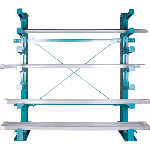 Cantilever Bar-Stock Racking - Light-Duty, Single Sided, 12" Arm, 75" H Northern Industrial Supply Inc.