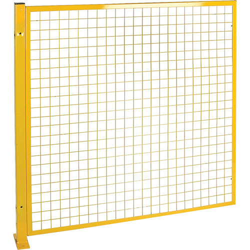 Mesh Style Perimeter Guard, 4' H x 4' W, Yellow Northern Industrial Supply Inc.