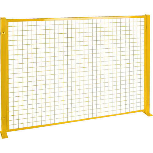 Mesh Style Perimeter Guard, 4' H x 8' W, Yellow Northern Industrial Supply Inc.