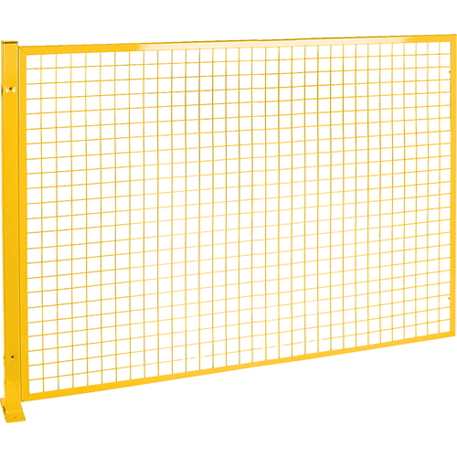 Mesh Style Perimeter Guard, 4' H x 8' W, Yellow Northern Industrial Supply Inc.