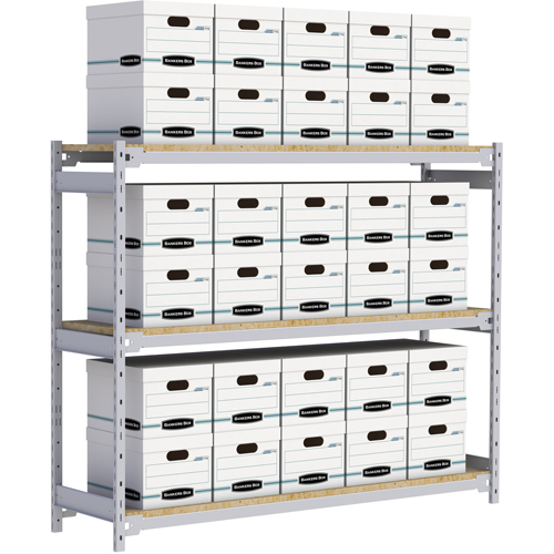 &eacute;tag&egrave;re-classeur de grande largeur, Acier, 3 Tablettes, 72" la x 18" p x 60" h Northern Industrial Supply Inc.