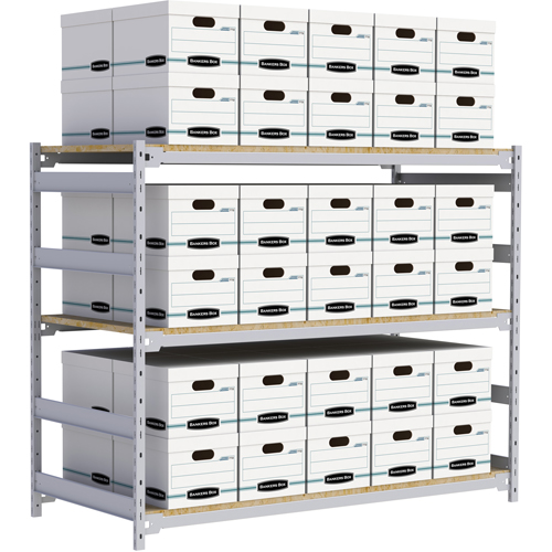 &eacute;tag&egrave;re-classeur de grande largeur, Acier, 3 Tablettes, 72" la x 32" p x 60" h Northern Industrial Supply Inc.