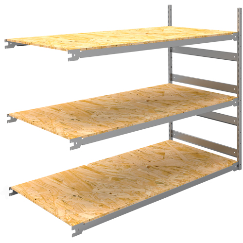 &eacute;tag&egrave;re-classeur de grande largeur, Acier, 3 Tablettes, 72" la x 32" p x 60" h, Ensemble Ajout Northern Industrial Supply Inc.