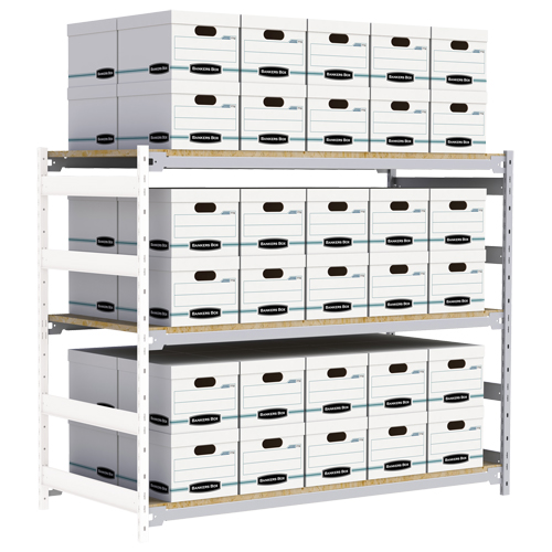 &eacute;tag&egrave;re-classeur de grande largeur, Acier, 3 Tablettes, 72" la x 32" p x 60" h, Ensemble Ajout Northern Industrial Supply Inc.