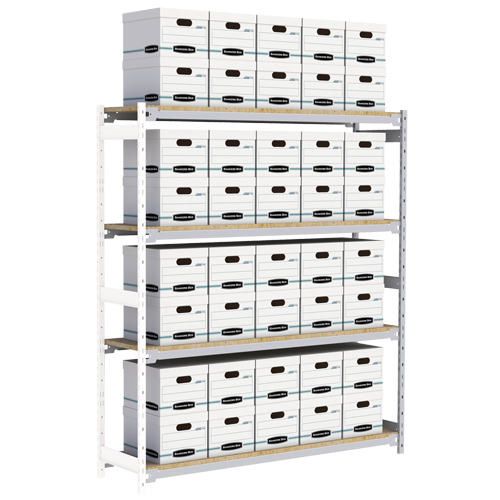 &eacute;tag&egrave;re-classeur de grande largeur, Acier, 4 Tablettes, 72" la x 18" p x 84" h, Ensemble Ajout Northern Industrial Supply Inc.