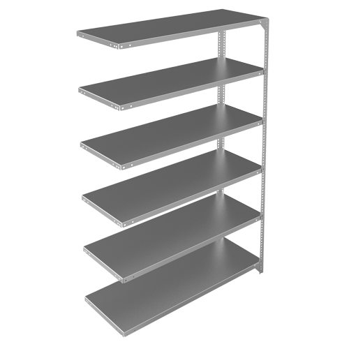 &eacute;l&eacute;ment de rayonnage, Acier galvanis&eacute;, Montant &agrave; fente, Capacit&eacute; 275 lb, 48" la x 72" h x 18" p Northern Industrial Supply Inc.