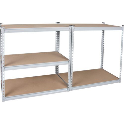 Rayonnage robuste, Acier, Sans boulons, Capacit&eacute; 1200 lb, 48" la x 72" h x 18" p Northern Industrial Supply Inc.