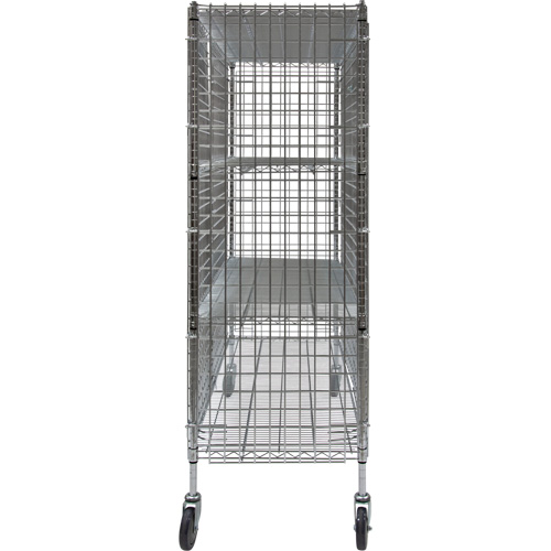 Security Cart, Chrome Plated, 60" x 69" x 24", 500 lbs. Capacity Northern Industrial Supply Inc.
