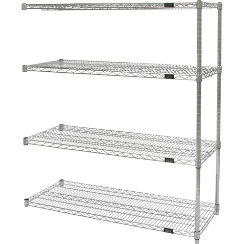 &eacute;tag&egrave;res robustes en treillis chromat&eacute;, Ensemble Ajout, Tiers 4, 36" la x 54" h x 24" p Northern Industrial Supply Inc.