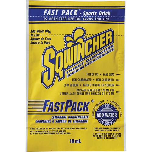 Sqwincher&reg; Rehydration Drink Fast Pack&reg;, Single Serve, Lemonade Northern Industrial Supply Inc.