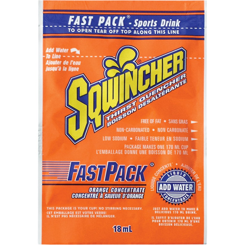 Sqwincher&reg; Rehydration Drink Fast Pack&reg;, Single Serve, Orange Northern Industrial Supply Inc.