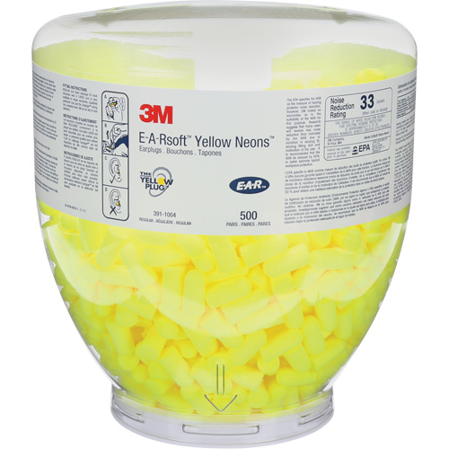 E-A-Rsoft Yellow Neons Earplugs, Bulk - Canister, Large Northern Industrial Supply Inc.