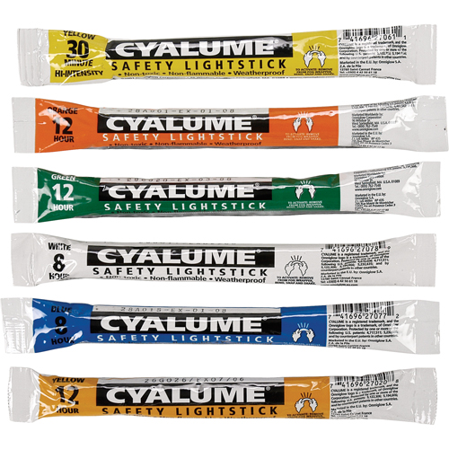 6" Cyalume&reg; Lightsticks, Green, 12 hrs. Duration Northern Industrial Supply Inc.