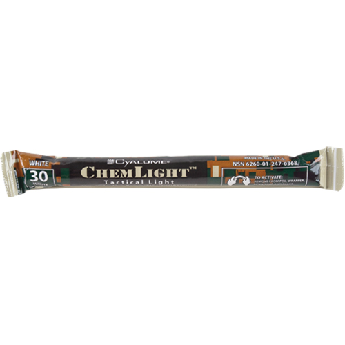 6" Cyalume&reg; Lightsticks, White, 30 mins. Duration Northern Industrial Supply Inc.