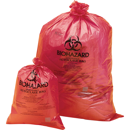 Sacs pour d&eacute;chets dangereux, Biorisque, 38" lo x 31" la, 0,0381 mm, Capacit&eacute; de 113.6 L (30 gal.) Northern Industrial Supply Inc.