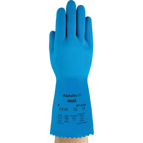 Gants AlphaTec 87-029, Taille Petit/7, 12" lo, Latex de caoutchouc, Doublure en Nylon, 50 mils Northern Industrial Supply Inc.