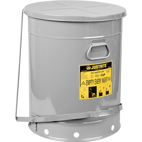 Contenants pour d&eacute;chets huileux, Homologu&eacute; FM/List&eacute; UL, 21 gal. US, Argent Northern Industrial Supply Inc.
