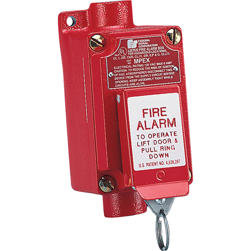 AVERTISSEUR D'INCENDIE ANTID&eacute;FLAGRANT (MPEX)-OP&eacute;RATION EN DEUX &eacute;TAPES QUI EMP&ecirc;CHE L'ACTIVATION ACCIDENTELLE Northern Industrial Supply Inc.